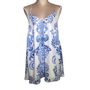 Show Me Your Mumu top. EUC. Size S. Blue and white